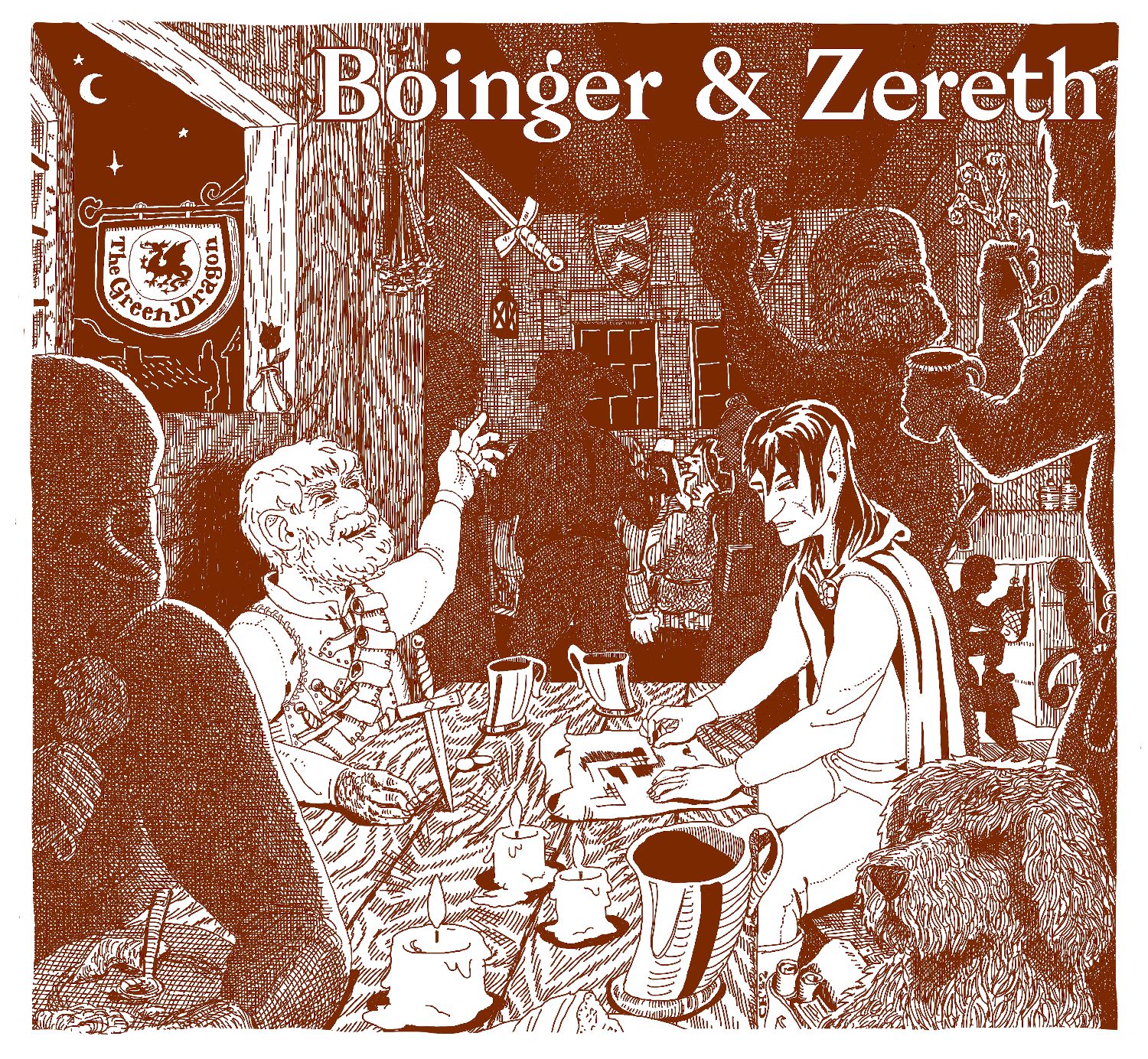 Boinger and Zereth at the Green Dragon Inn, color